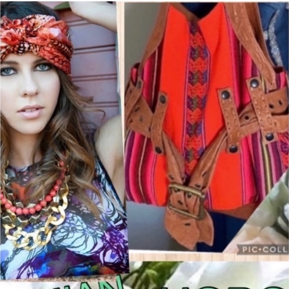 Anat Marin bohemian hippie shoulder hobo bag - Picture 4 of 16